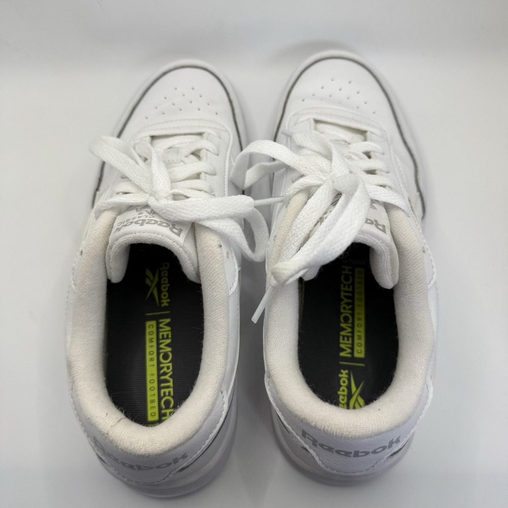Reebok Classic Womens Club MEMT FU6817‎ White/Steel Casual Shoes Sneakers Size 9 - Picture 9 of 12